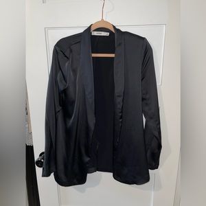 Black Satin Blazer